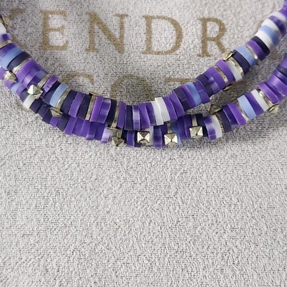 🆕✨💜Kendra Scott Reece bracelet, purple & gold, NWT-BRAND NEW! - Picture 3 of 6